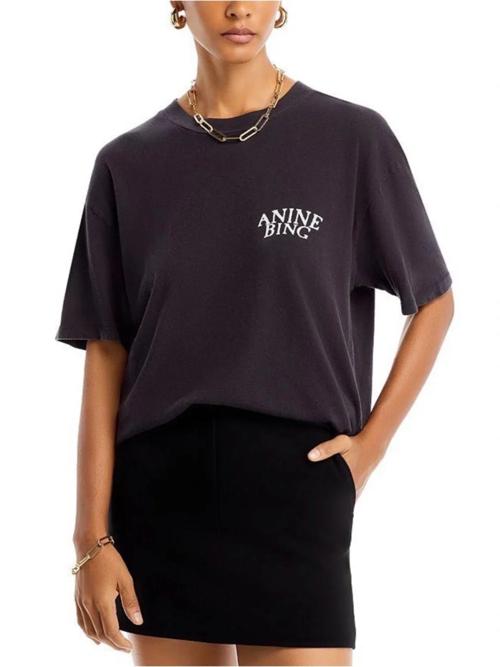 Anine Bing Walker Band Tee - size small - Picture 1 of 9
